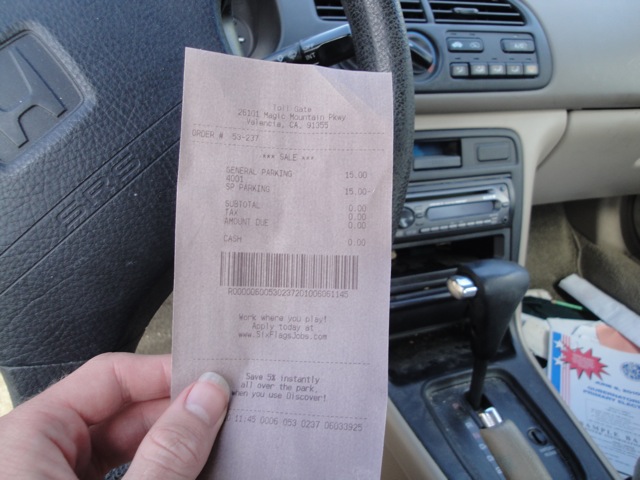 Oh, and during our day at SFMM, our parking receipt got sunburnt. Yes 